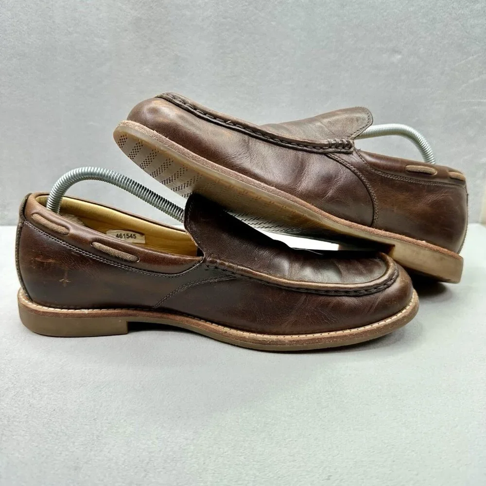 UGG Via Ponte Mens Size 9.5 Loafers Brown Suede Slip-On Comfort‎ Lined Slippers